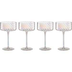 Lenox 897498 Tuscany Classics Iridescent Flutes, Set of 4(Coupe Glasses)