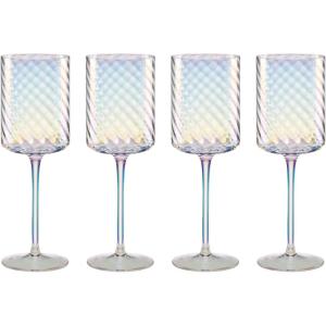 Lenox 897498 Tuscany Classics Iridescent Flutes, Set of 4(Red Wine Glasses)