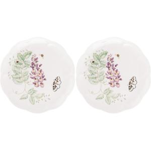 Lenox Porcelain Meadow Cup and Saucer, 1.3 LB, Blue Butterfly(1 Count (Pack of 2))