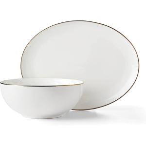Lenox White Trianna Mug, 0.60 LB(2-Piece Serving Set)