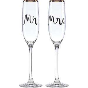 kate spade new york Bridal Party 2-Piece Champagne Flute Set(Flute Pair)