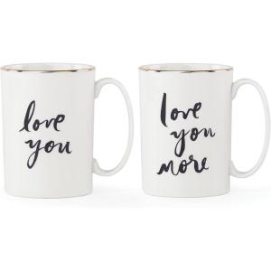 kate spade new york Bridal Party 2-Piece Champagne Flute Set(Mug Set  Love U)
