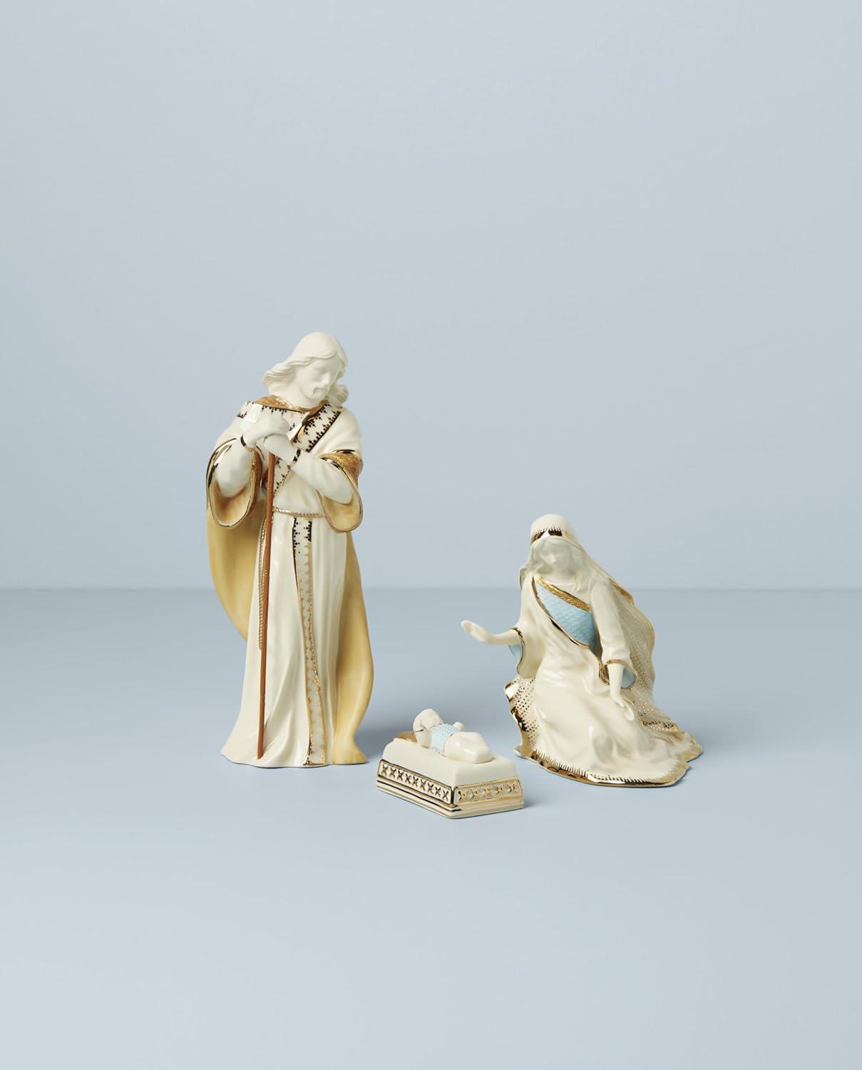 imageLenox 6238430 First Blessing Nativity 3Piece Holy Family Figurine Set