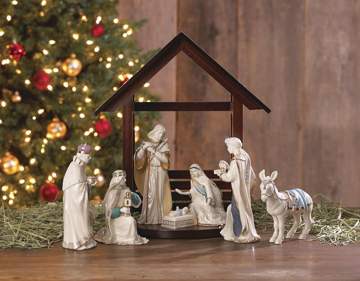 imageLenox 6238430 First Blessing Nativity 3Piece Holy Family Figurine Set