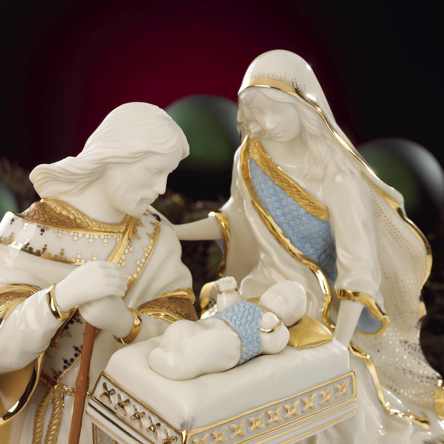 imageLenox 6238430 First Blessing Nativity 3Piece Holy Family Figurine Set