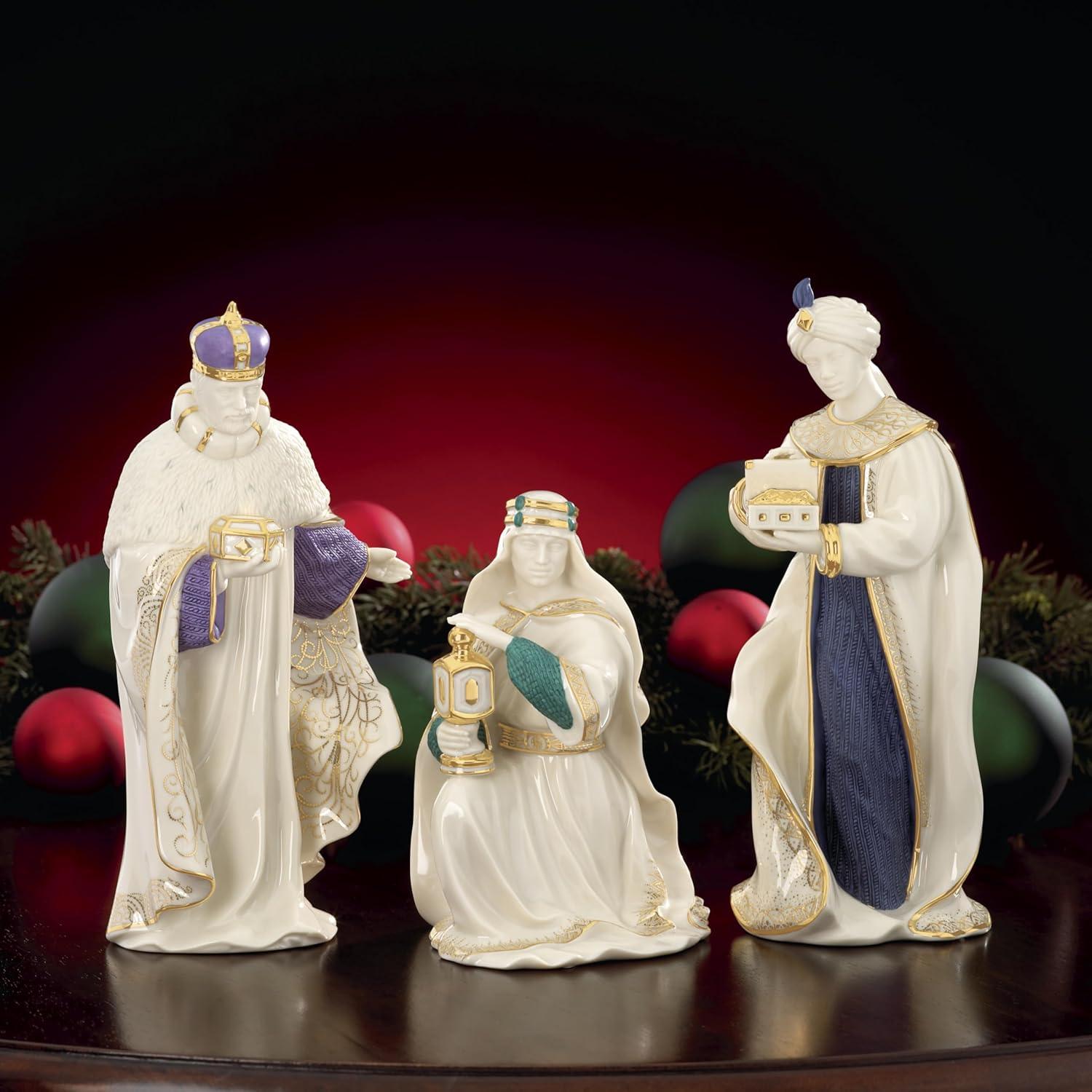 imageLenox 6399943 First Blessing Nativity Three Kings Figurine Set