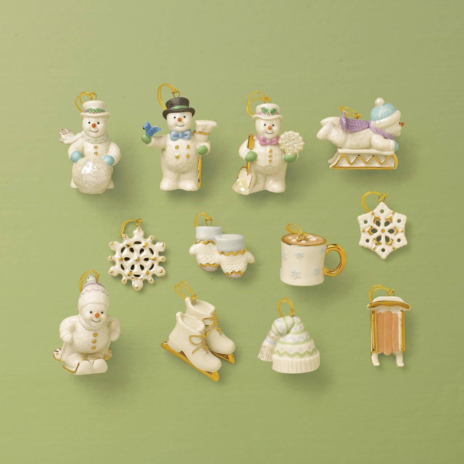 imageLenox 828202 Snow Pals 12Piece Ornament Set Christmas