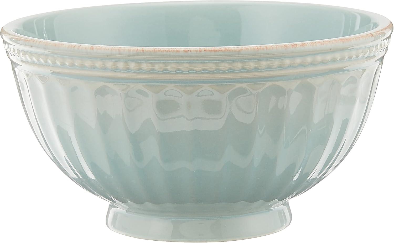 imageLenox 870009 French Perle Groove 12Piece Plate amp Bowl Set BlueBlue
