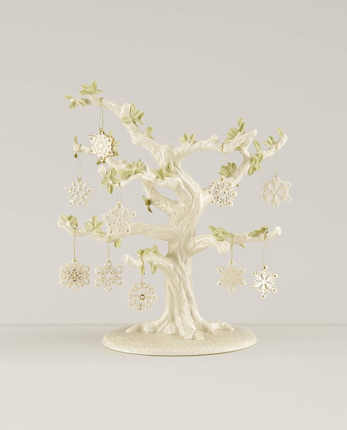 imageLenox 879308 Autumn Favorites 10Piece Ornament SetOrnament Tree and 10Piece Ornament Set Snowflakes