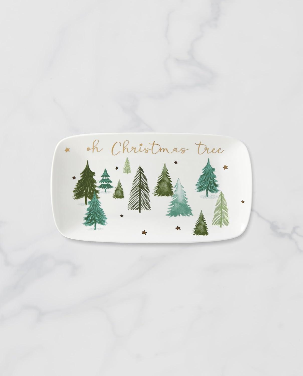 imageLenox 882060 Balsam Lane Serving Turkey Platter Christmas HostingHors DOeuvre Tray