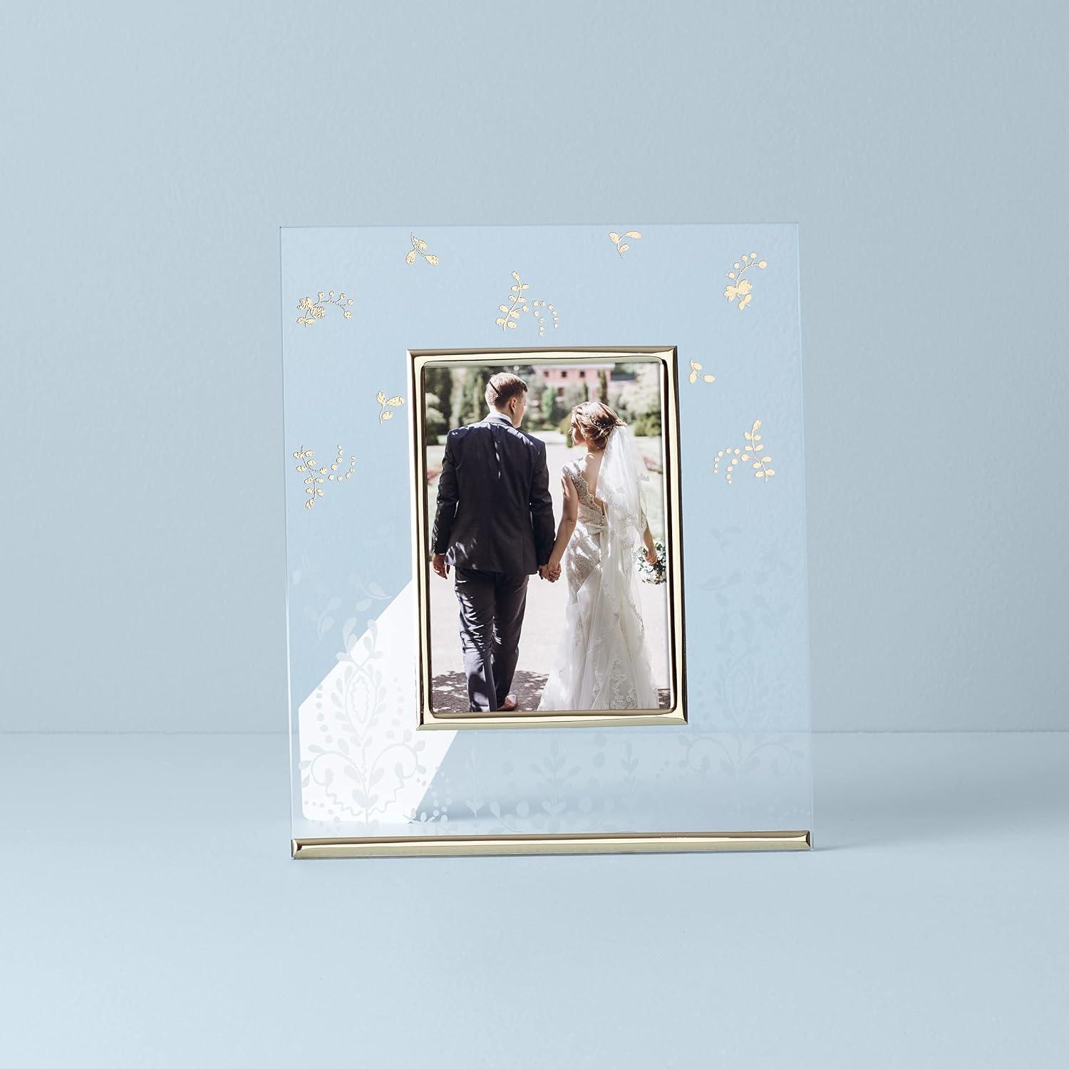 imageLenox 886924 Silver Peony 5 X 7 Frame