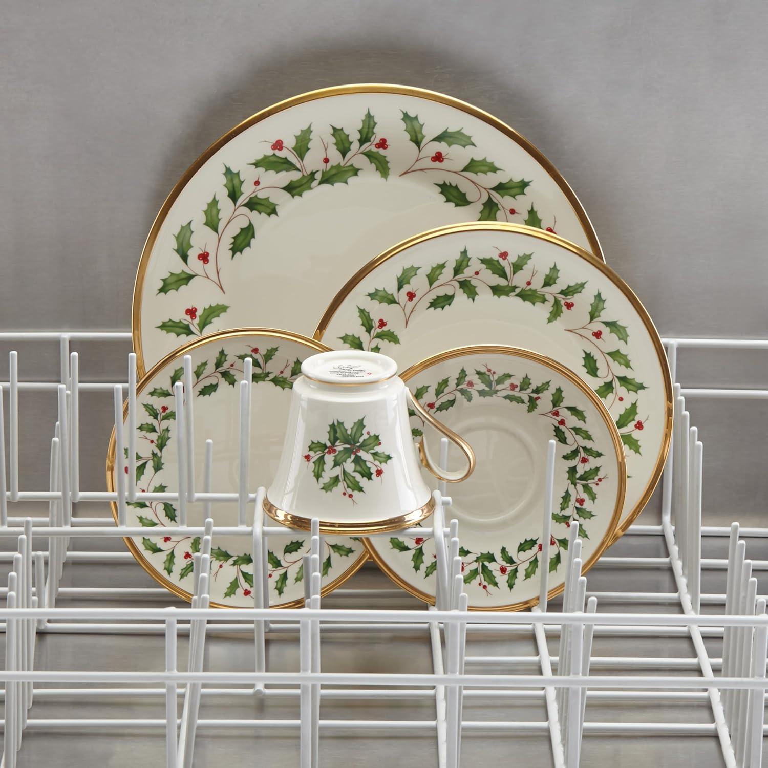 imageLenox 893172 Holiday 12Piece Plate and Bowl Set Christmas Dinnerware Hosting5Piece Placesetting