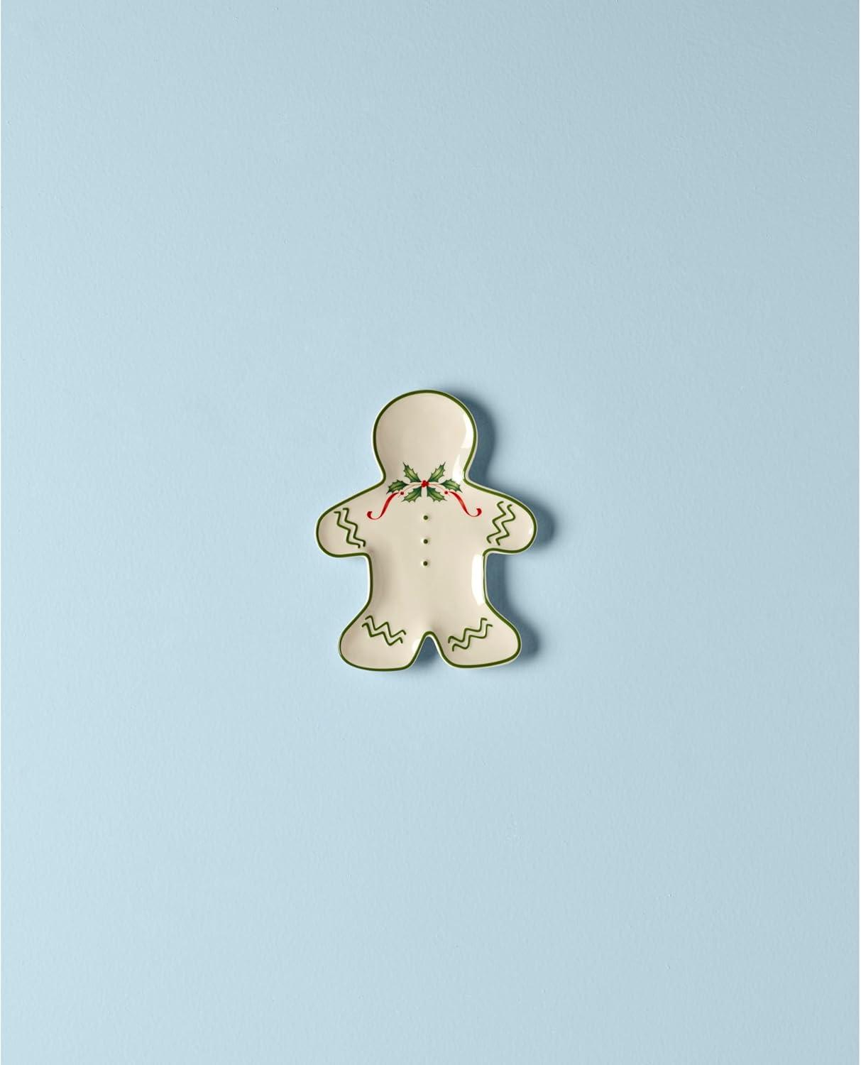 imageLenox 893172 Holiday 12Piece Plate and Bowl Set Christmas Dinnerware HostingAccent Plate Gingerbread