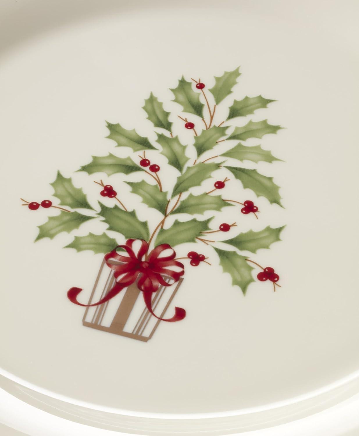 imageLenox 893172 Holiday 12Piece Plate and Bowl Set Christmas Dinnerware HostingAccent Plates Trees Set of 4