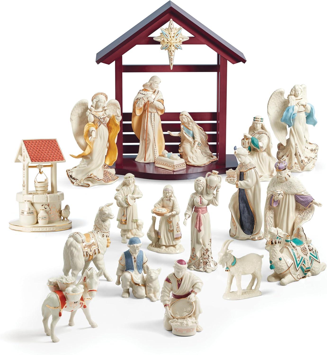 imageLenox 893607 First Blessing Nativity Water Well Figurine