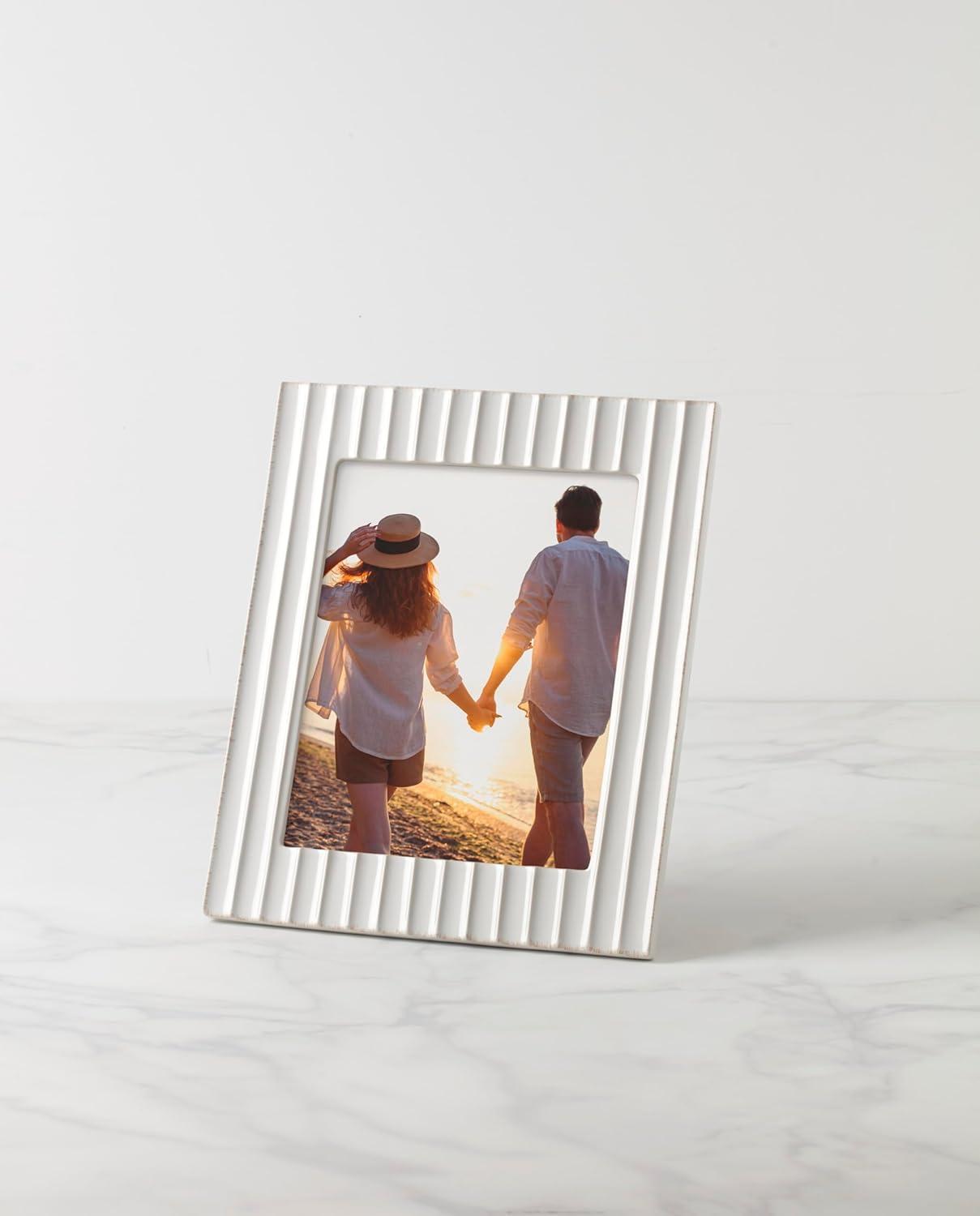 imageLenox 895081 French Perle Scallop Cylinder Vase8x10 Picture Frame