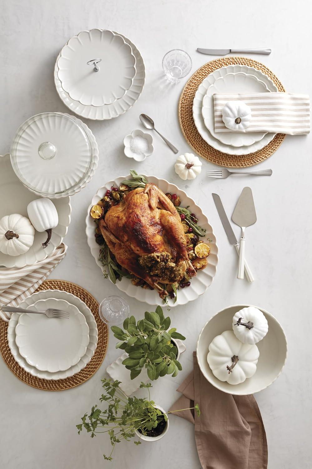 imageLenox 895082 French Perle Scallop 5X7 FrameHerb Pot with Tray