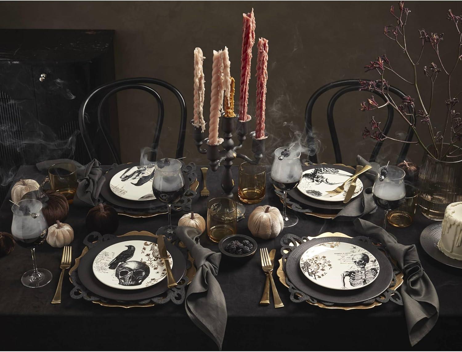imageLenox 895250 Lx Collective Black 12Piece Set WhiteDinner Plates Set of 4