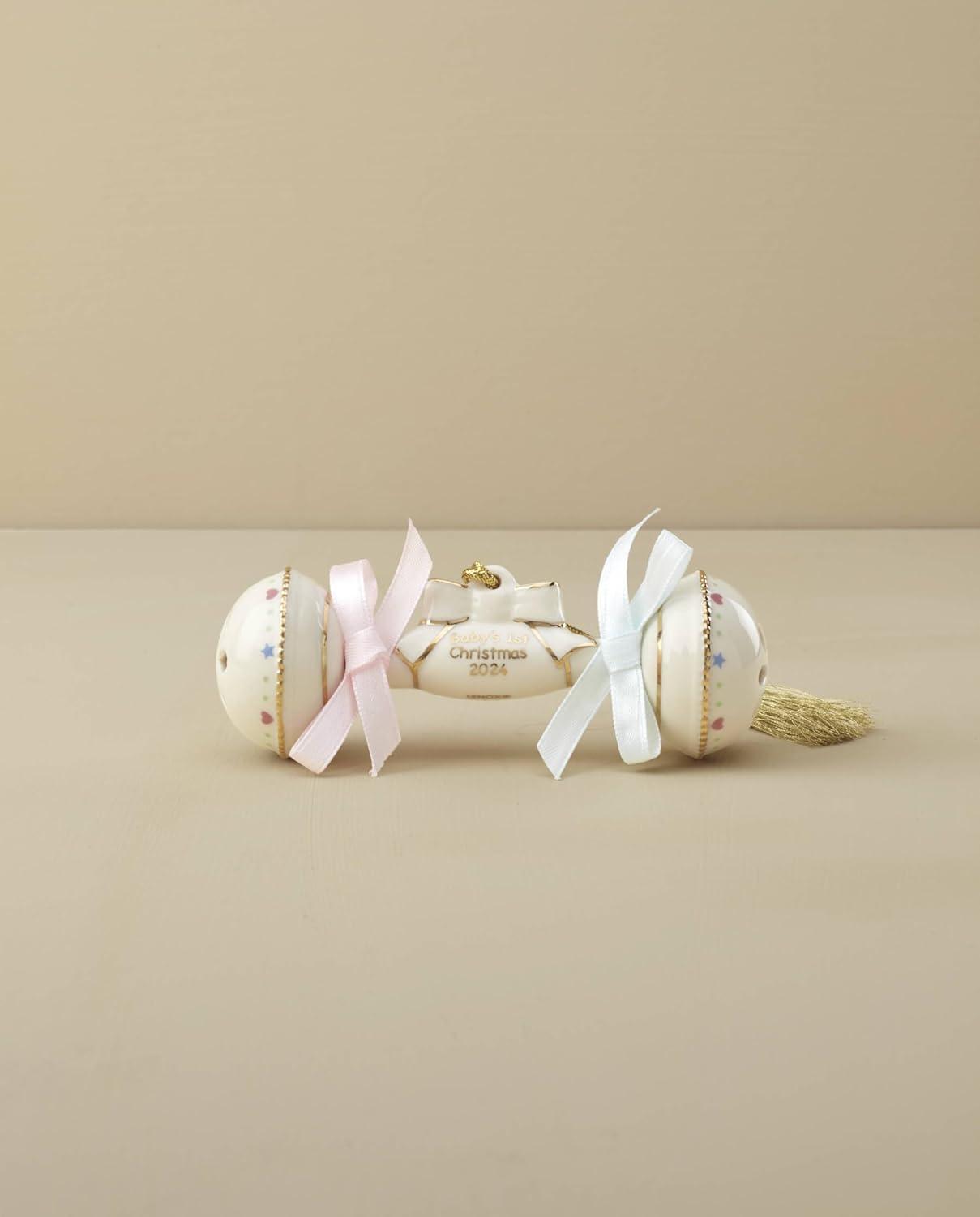 imageLenox 895775 2024 Together Forever Ring Box Ornament ChristmasBabys First Christmas