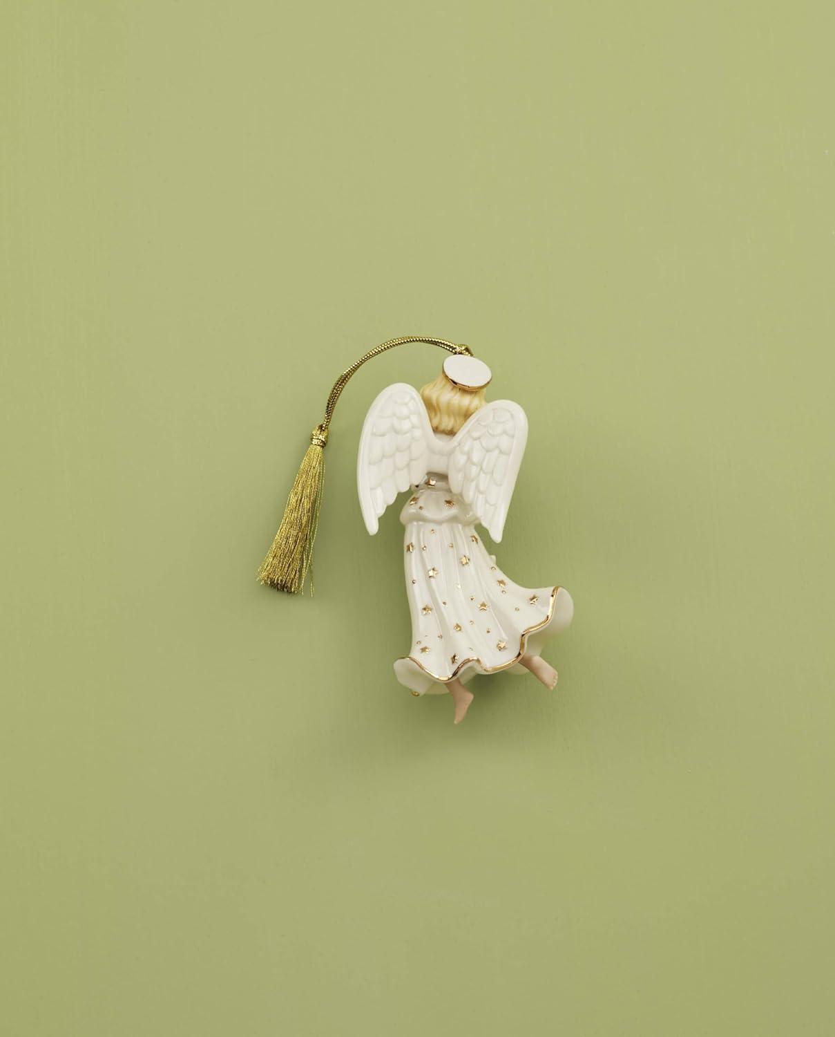 imageLenox 895775 2024 Together Forever Ring Box Ornament ChristmasHeavenly Angel