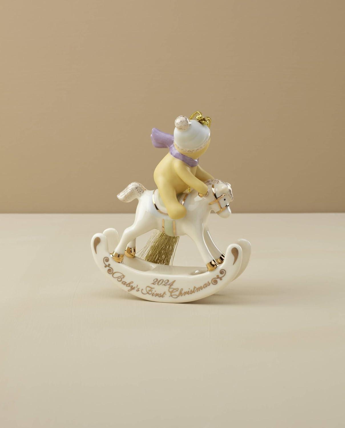 imageLenox 895775 2024 Together Forever Ring Box Ornament ChristmasWinnie the Pooh Babys First Christmas