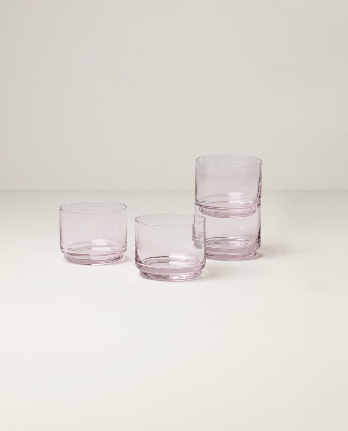 imageLenox 897837 Tuscany Classics Stackable Short Glasses Set Of 4 Blush