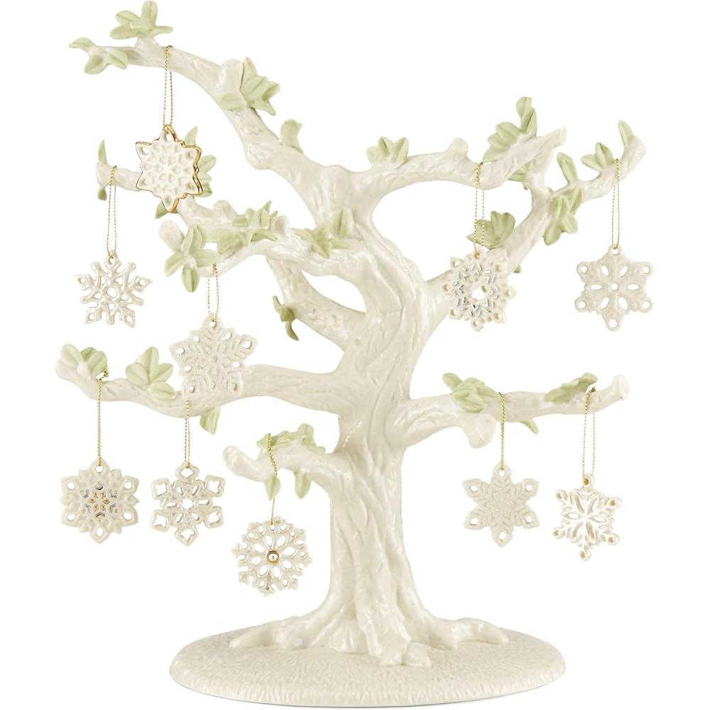 imageLenox 879308 Autumn Favorites 10Piece Ornament SetOrnament Tree and 10Piece Ornament Set Snowflakes