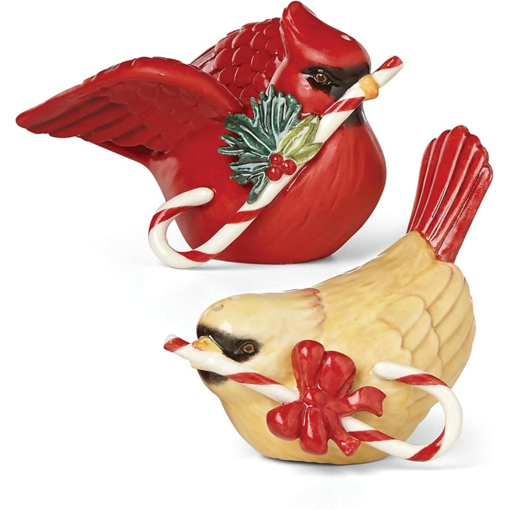 imageLenox 880133 Winter Greetings Bird Salt And Pepper Set Christmas amp Holiday Hosting