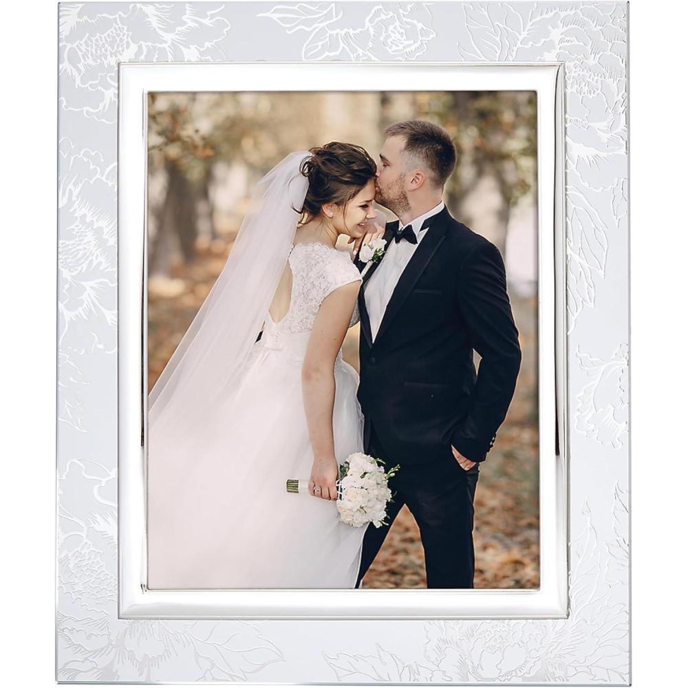 imageLenox 886925 Silver Peony 8 X 10 Frame