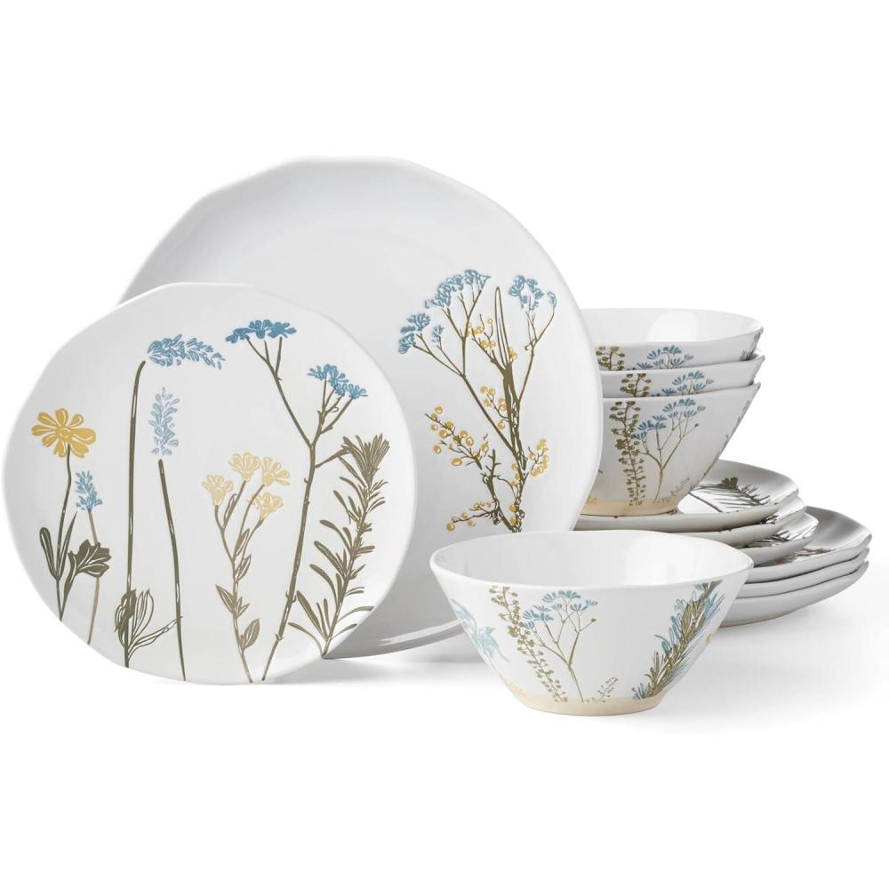 imageLenox 896601 Wildflowers 12Piece Dinnerware Set
