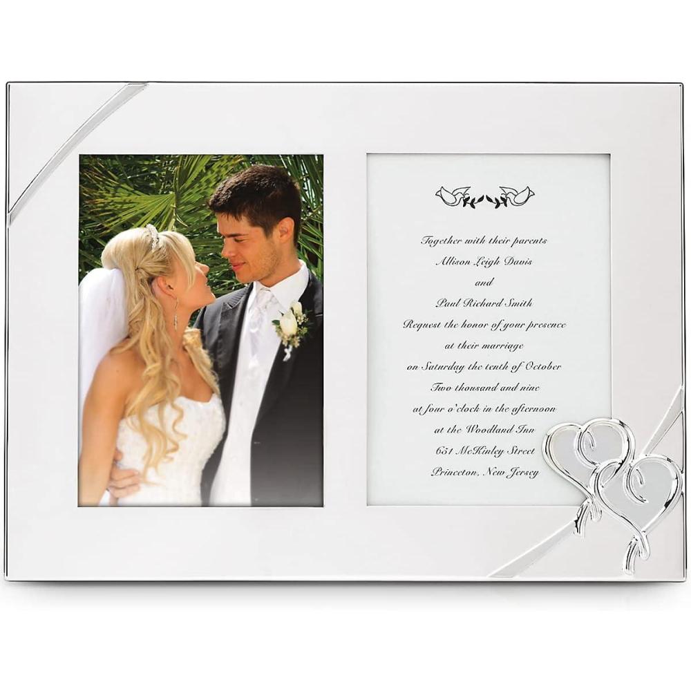 imageLenox True Love Double Invitation Frame 9Inch 812614 Metallic