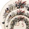 Lenox 185591602 Winter Greetings, Ivory Bone China, 5-Piece Place Setting, Christmas Dinnerware Set, Holiday Hosting