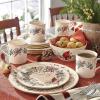 Lenox 6122055 Winter Greetings 12-Piece Dinnerware Set, Red & Green, Christmas, Holiday Hosting, Service For 4
