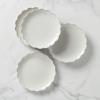 Lenox 893544 French Perle Scallop 4-Piece Accent Plate Set, Matte, Off-White