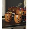 Lenox Coffee Mugs, Vintage Halloween Figural Pumpkin 20 Oz Mugs Set of 4, Porcelain, Spooky Drinkware Set, Dishwasher Safe, Microwave Safe, Halloween Decor Indoor, Pumpkin Decor (Orange/Black 4 Piece)(Mugs  Set of 4  Pumpkin)