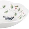 Lenox Pasta Bowls, 20oz Butterfly Meadow Pasta Bowl Set of 4, Service For 4, Porcelain, White Serving Bowls, Wide, Shallow, Lenox Butterfly Meadow Collection, Dishwasher/Microwave Safe (White 4-Piece)