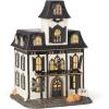 Lenox Vintage Halloween Light-Up House Figurine, 9.25-Inch, Porcelain Haunted House, Halloween Decor Indoor, Fall Decor, Spooky Indoor Decorations (1 Light-Up Figurine) 3 AAA Batteries Not Included