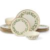 Lenox 893172 Holiday 12-Piece Plate and Bowl Set, Christmas Dinnerware, Hosting(18-Piece Dinnerware Set)