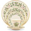 Lenox 893172 Holiday 12-Piece Plate and Bowl Set, Christmas Dinnerware, Hosting(5-Piece Placesetting)