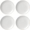Lenox French Perle Scallop 4-Piece Dinner Plate Set, 7.40 LB