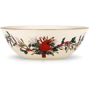 Lenox 830308 Winter Greetings Serving Bowl, Christmas & Holiday Hosting