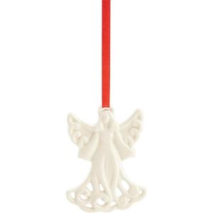 Lenox 853717 Snowman Charm Ornament, Christmas(Angel)