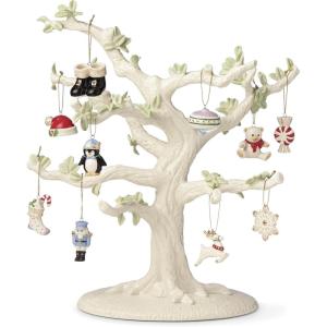 Lenox 879308 Autumn Favorites 10-Piece Ornament Set(Ornament Tree and 10-Piece Ornament Set  Christmas Memories)