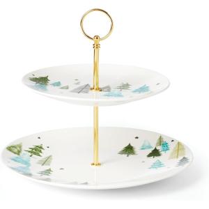 Lenox 882060 Balsam Lane Serving Turkey Platter, Christmas Hosting(2-Tiered Server)
