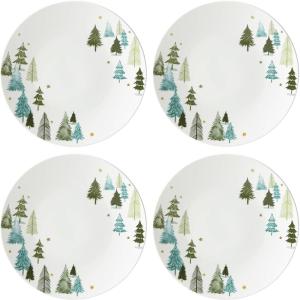 Lenox 882060 Balsam Lane Serving Turkey Platter, Christmas Hosting(Dinner Plates  Set of 4)