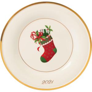 Lenox 893172 Holiday 12-Piece Plate and Bowl Set, Christmas Dinnerware, Hosting(Accent Plate)