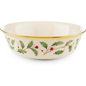 Lenox 893172 Holiday 12-Piece Plate and Bowl Set, Christmas Dinnerware, Hosting(All-Purpose Bowl)