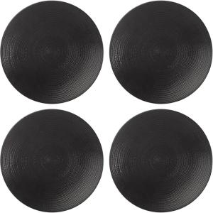 Lenox 895250 Lx Collective Black 12-Piece Set, White(Accent Plates  Set of 4)