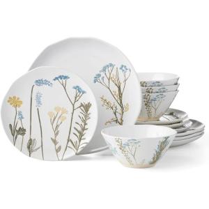 Lenox 896601 Wildflowers 12-Piece Dinnerware Set