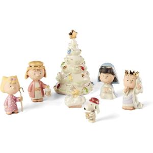 Lenox Peanuts 7-Piece Christmas Pageant Figurines, Multicolor